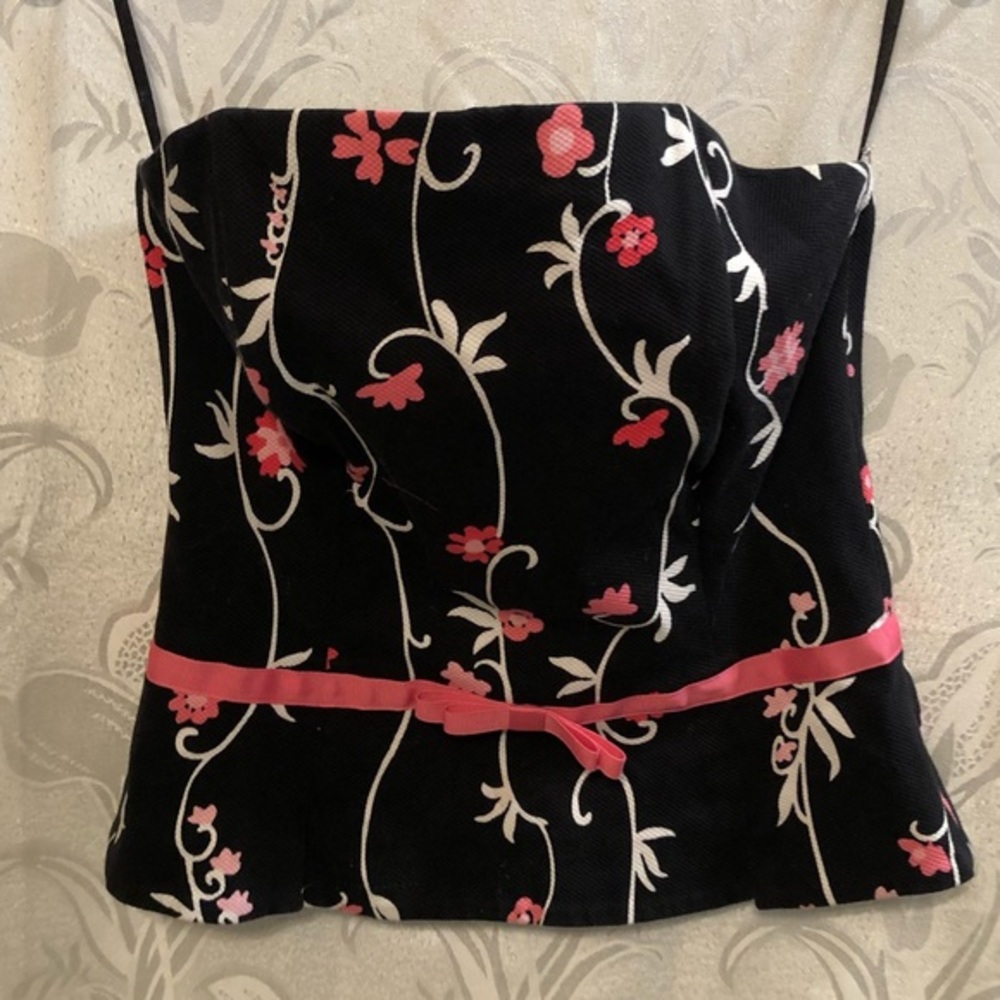 Muse Bustier Black & White Size 8